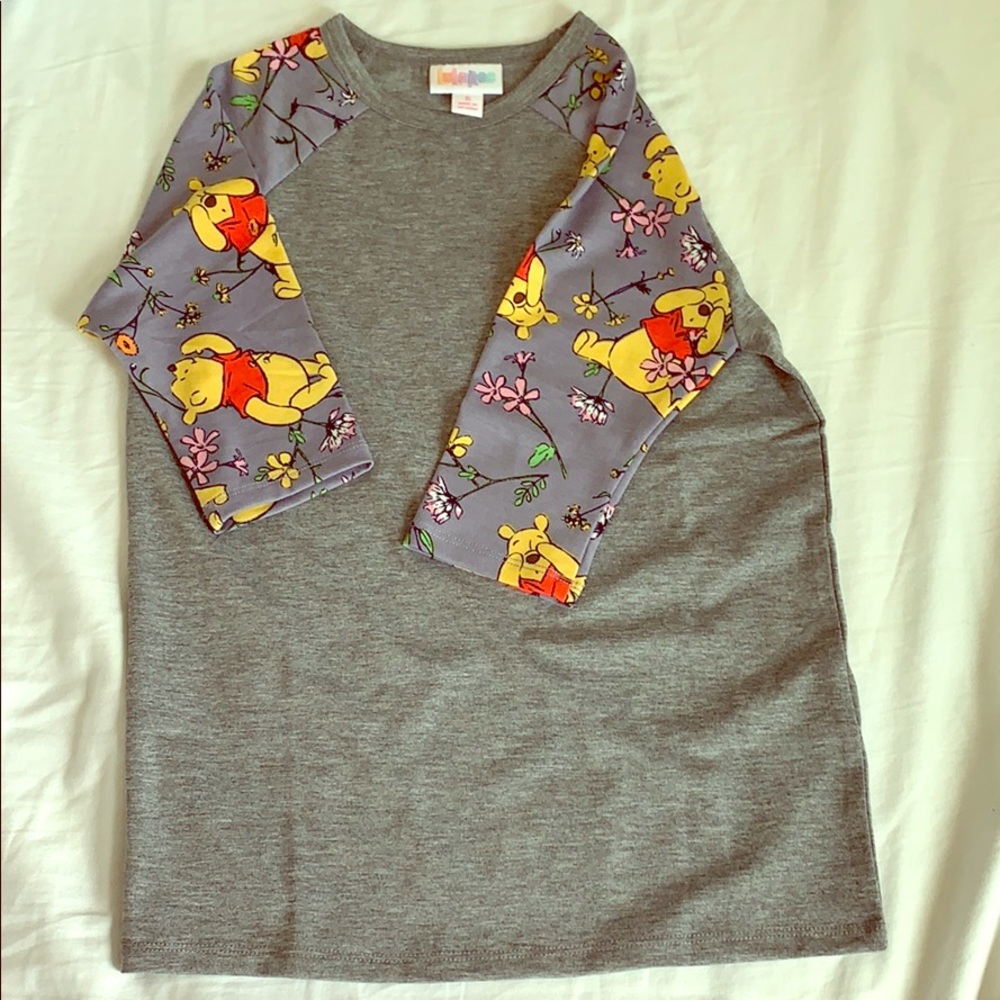 Lularoe girls size 6 half sleeve poo bear